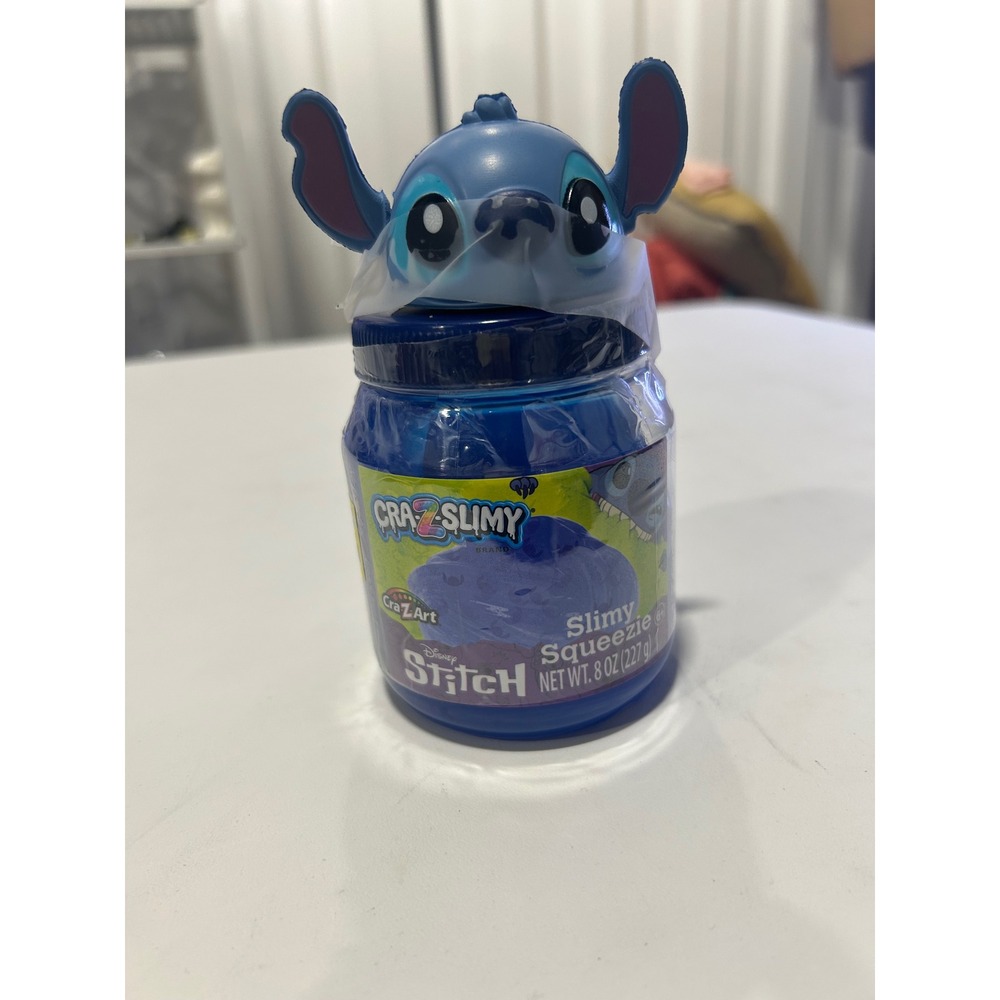 Disney Lilo & Stitch Cra-Z-Slimy Slimy Squeezie Blue Slime 8oz Cra-Z-Art Jar